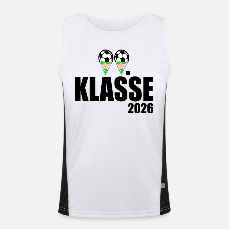 Fußball 2. Klasse 2026 Funktionelles Kontrast-Tank Top für Männer 