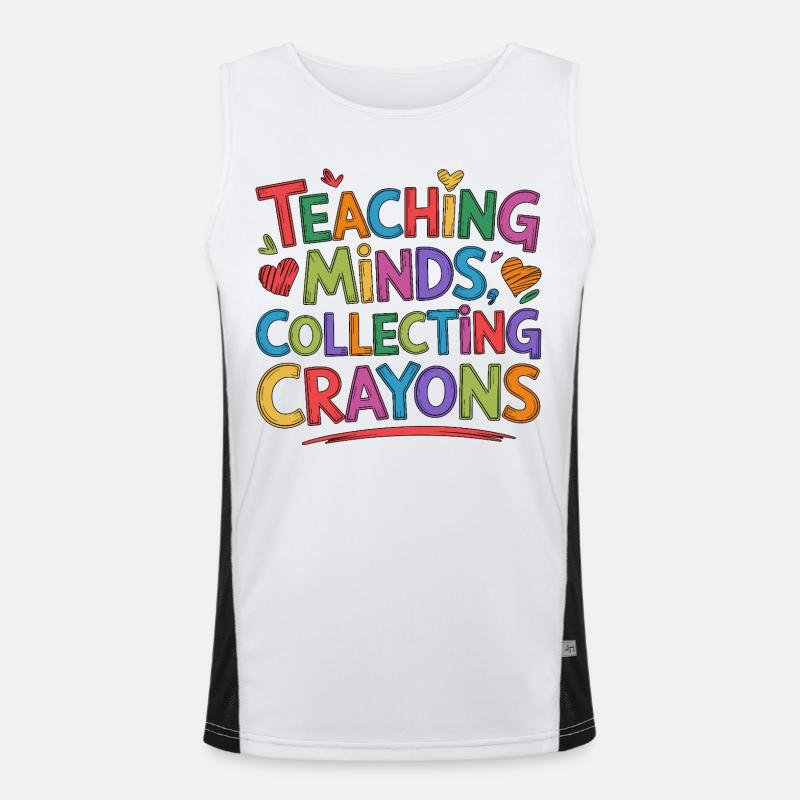Elementary Teacher Teaching Minds Primary Teacher Men's Functional Contrast Tank Top 