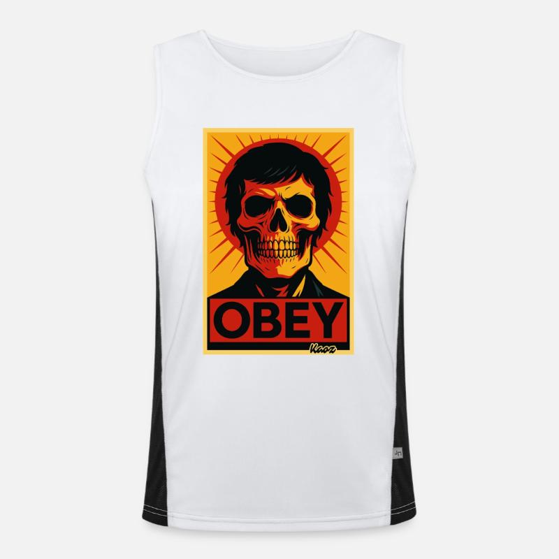 Skull Rays Pop-Art-Poster Funktionelles Kontrast-Tank Top für Männer 