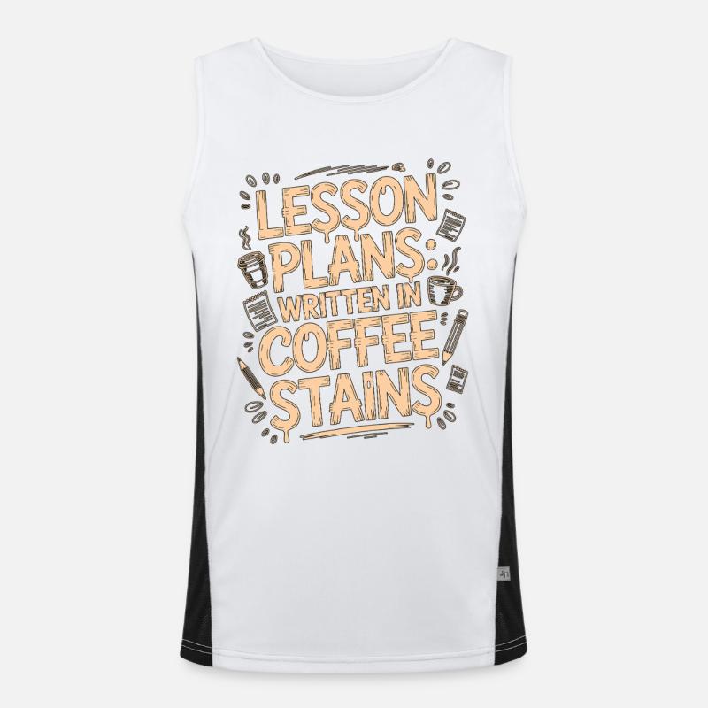 Elementary Teacher Lesson Plans Primary Teacher Men's Functional Contrast Tank Top 