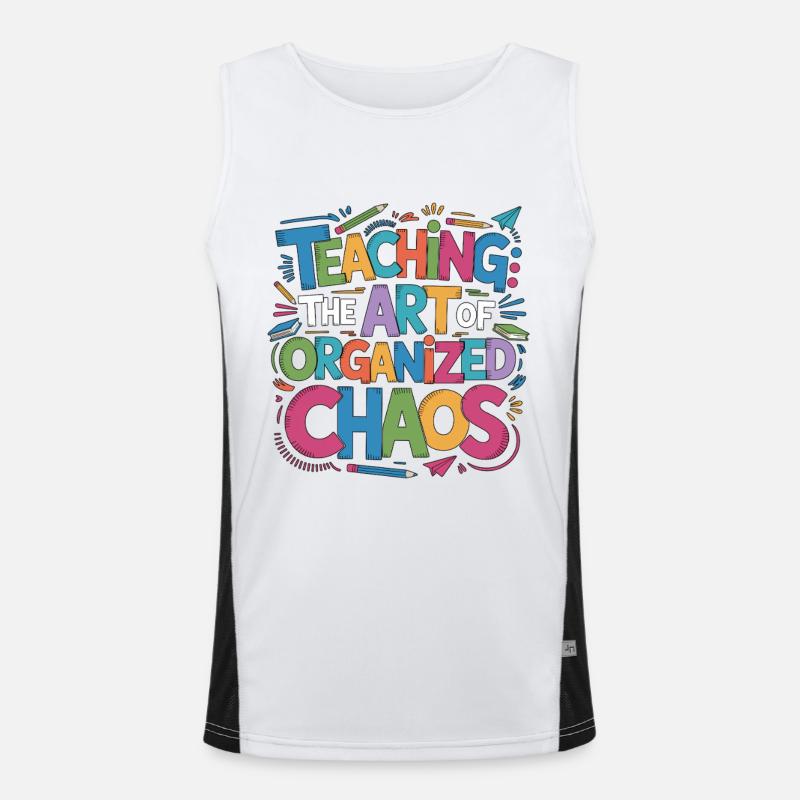 Enseignante de primaire enseignant l’art de l’éducation Débardeur respirant contrasté Homme 