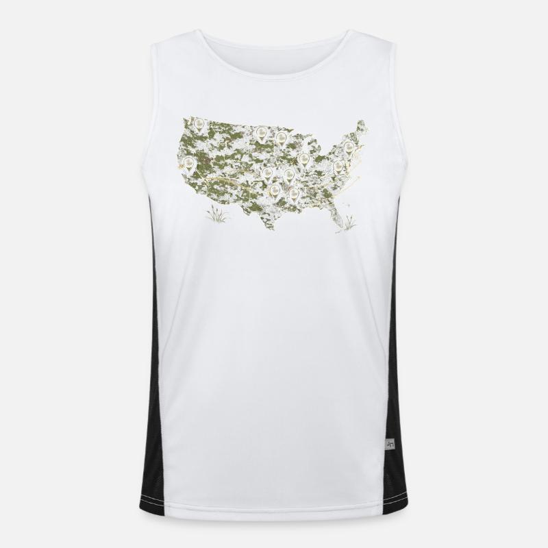 duck shooting Men's Functional Contrast Tank Top 