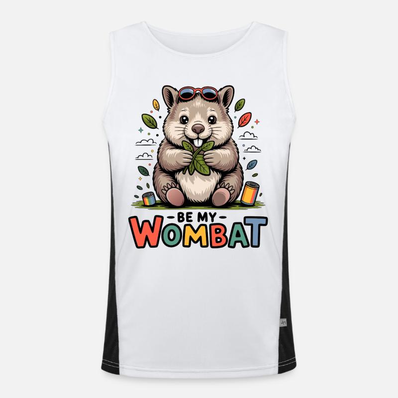 Doux amour de Wombat Débardeur respirant contrasté Homme 