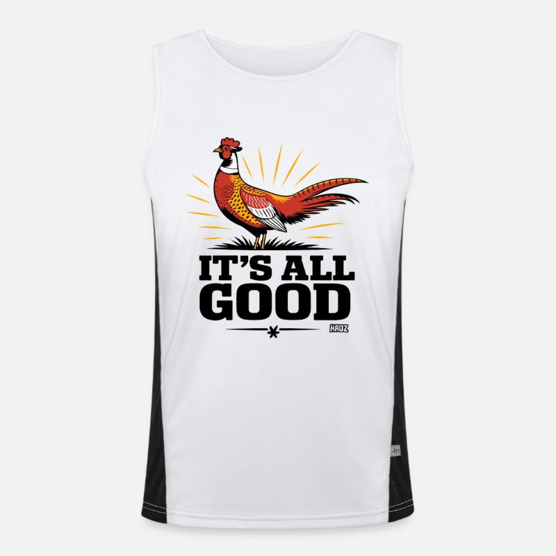 Karmesinroter Phönix-Ausbruch Funktionelles Kontrast-Tank Top für Männer 