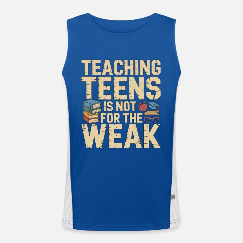 Enseignant de lycée enseignant aux adolescents Débardeur respirant contrasté Homme 