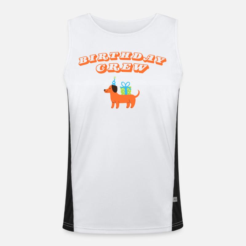 Happy Birthday Men's Functional Contrast Tank Top 