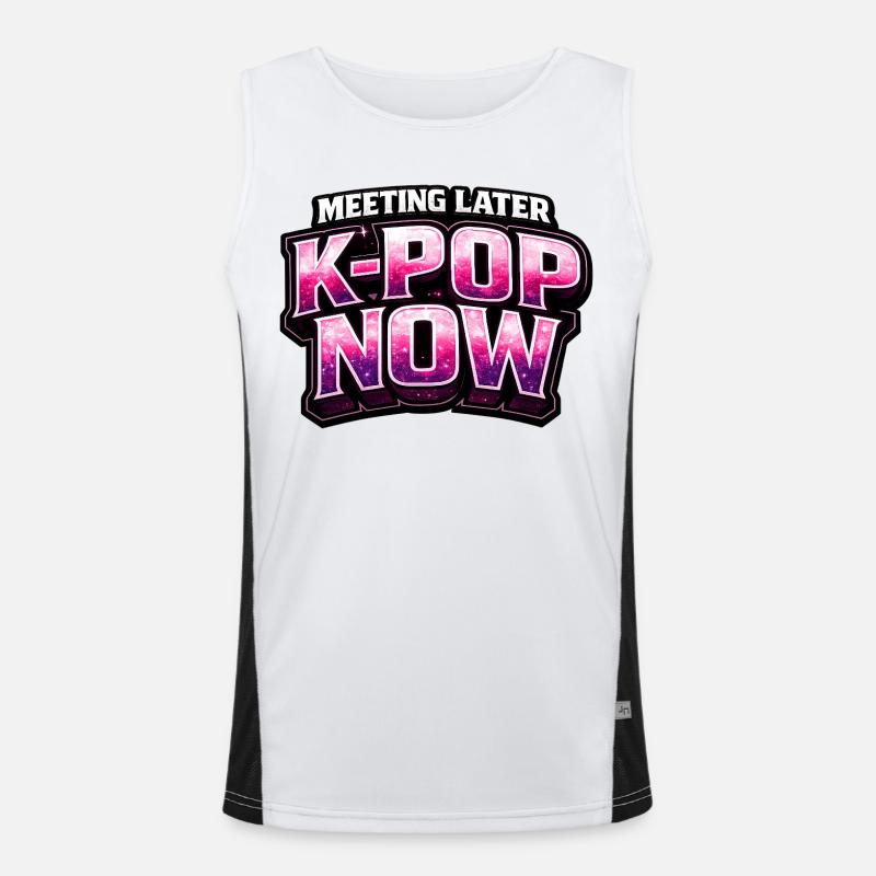 Rencontre plus tard K Pop Now Débardeur respirant contrasté Homme 