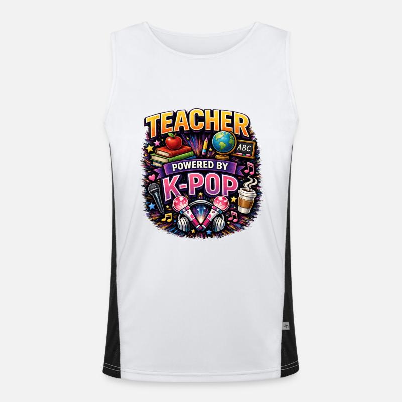 Un enseignant propulsé par la K-Pop Débardeur respirant contrasté Homme 