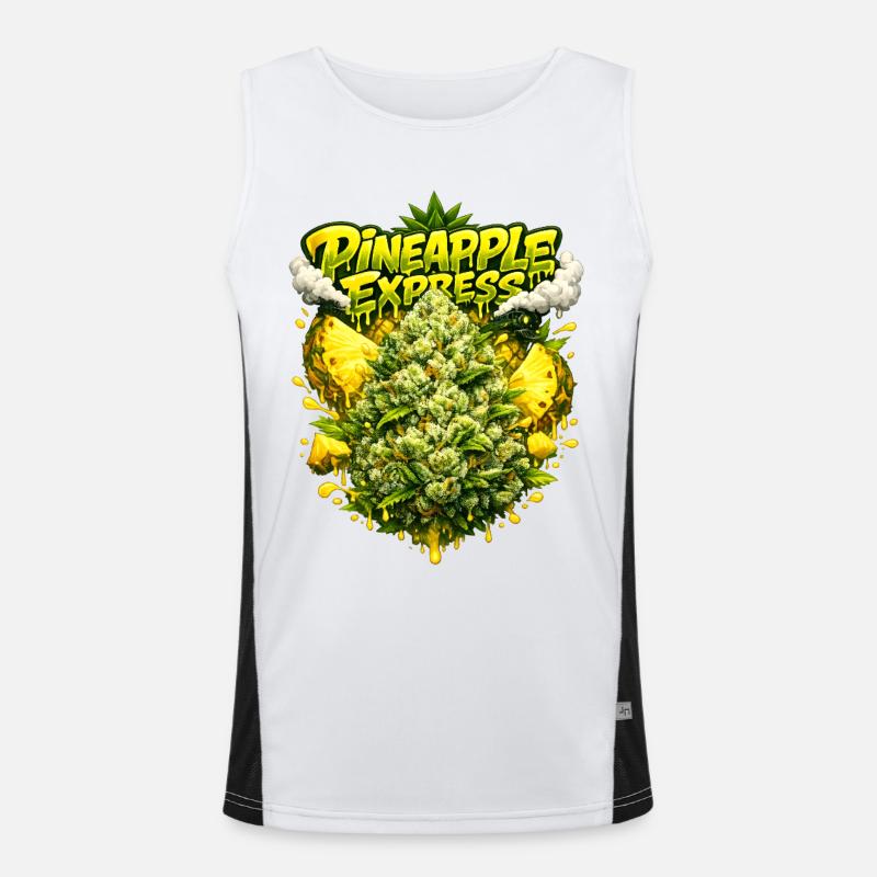 Imprimé Graffiti tropical Pineapple Express Débardeur respirant contrasté Homme 