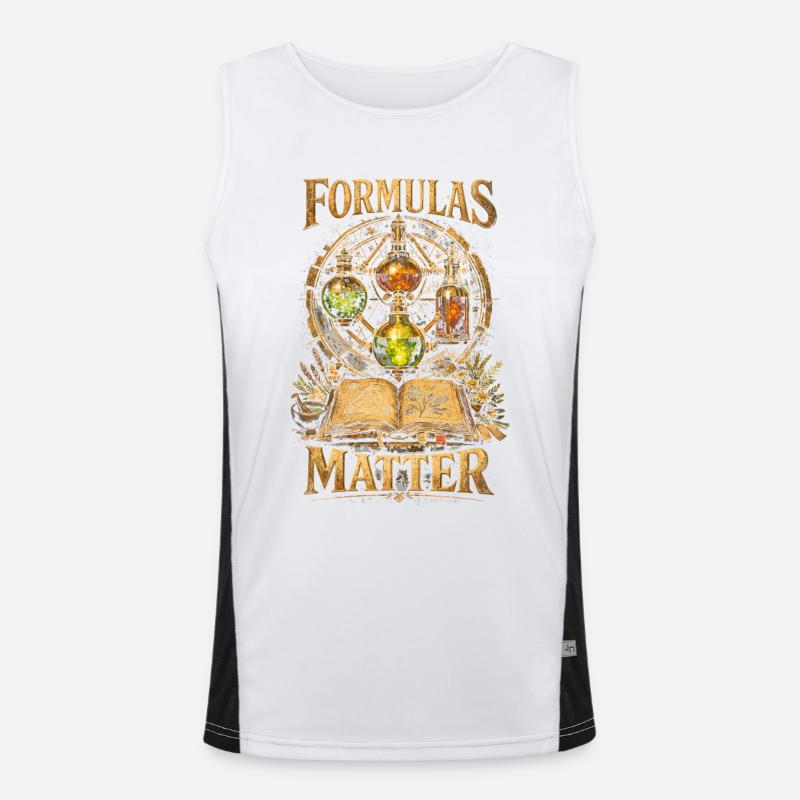 Apotheker Apothekerin Formulas Matter Funktionelles Kontrast-Tank Top für Männer 