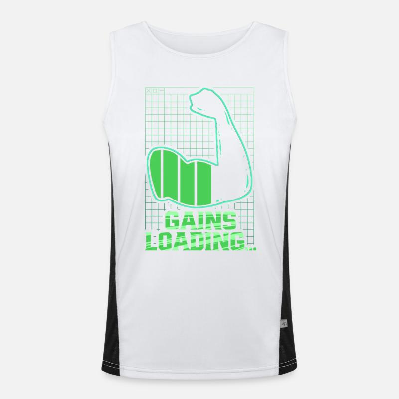 Biceps Biceps Training Gym Gains Loading Men's Functional Contrast Tank Top 