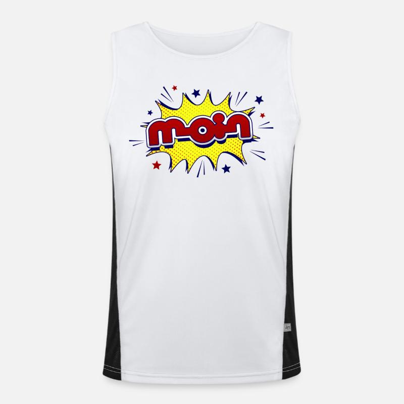 Moin Funktionelles Kontrast-Tank Top für Männer 