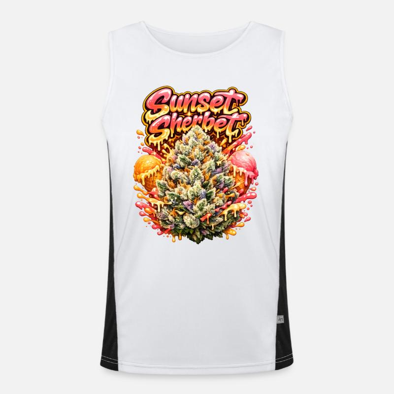 Graffiti Stylit Sunset Débardeur respirant contrasté Homme 