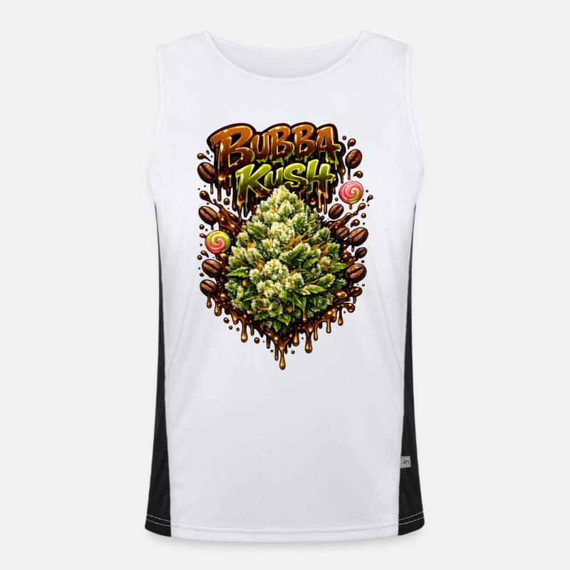 Graffiti Bubba Kush Imprimé Débardeur respirant contrasté Homme 