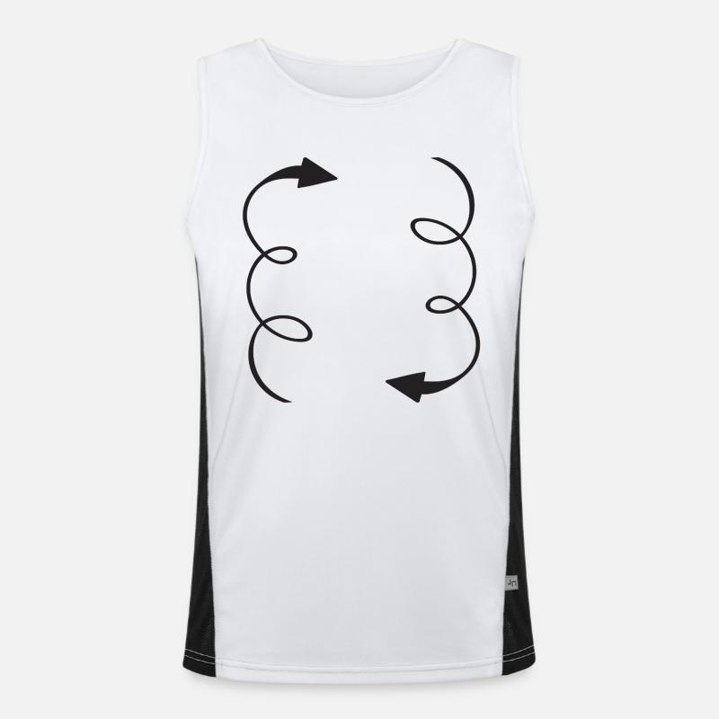 Flèches de circulation Débardeur respirant contrasté Homme 