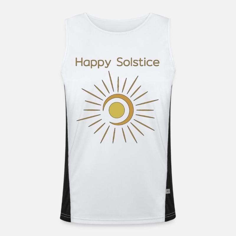 Litha Pagan Solstice d’été Midsommar Débardeur respirant contrasté Homme 