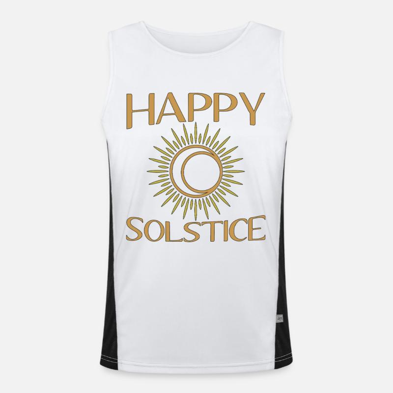 Litha Pagan Solstice d’été Midsommar Débardeur respirant contrasté Homme 