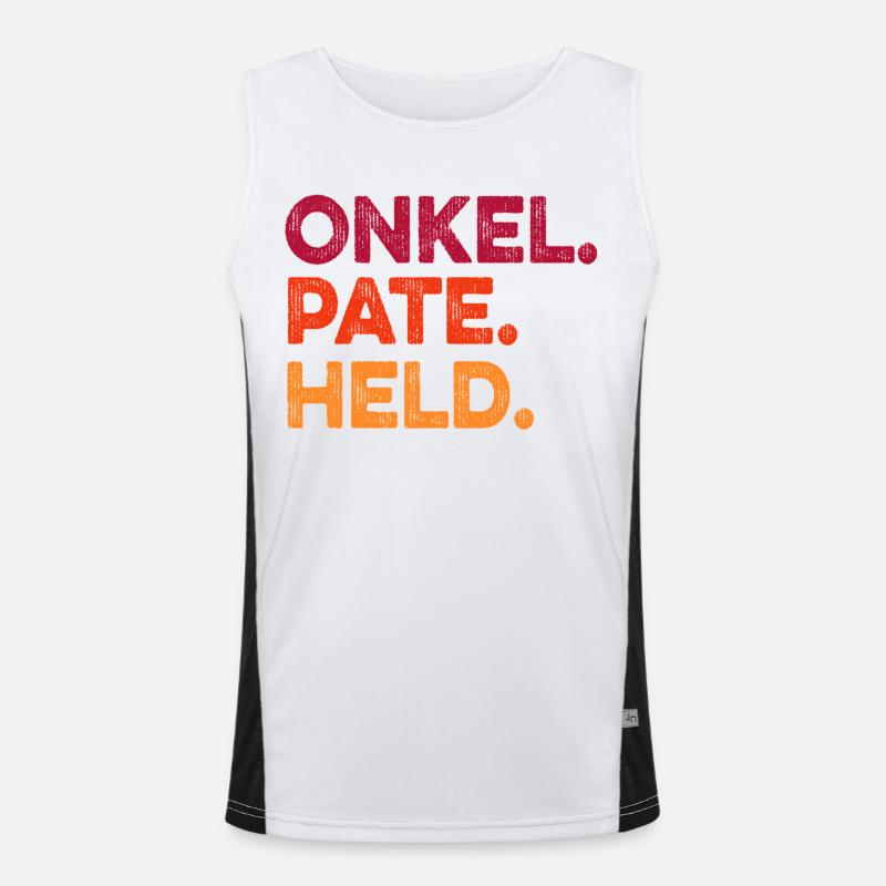 Onkel Pate Held Funktionelles Kontrast-Tank Top für Männer 
