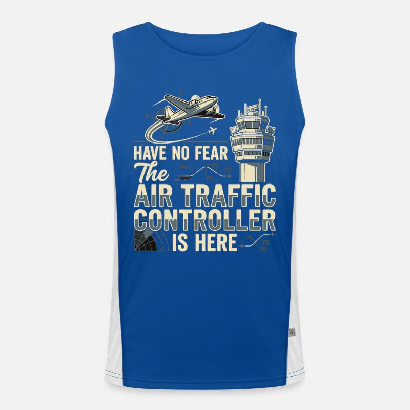 Fluglotse Air Traffic Controller Pilot Funktionelles Kontrast-Tank Top für Männer 