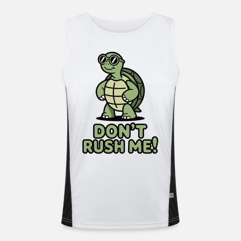 Don’t Rush Me Shirt mit Schildkröte Funktionelles Kontrast-Tank Top für Männer 
