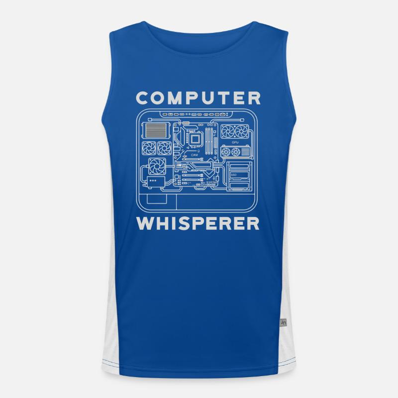 Computer Flüsterer Motherboard Hardware PC Funktionelles Kontrast-Tank Top für Männer 