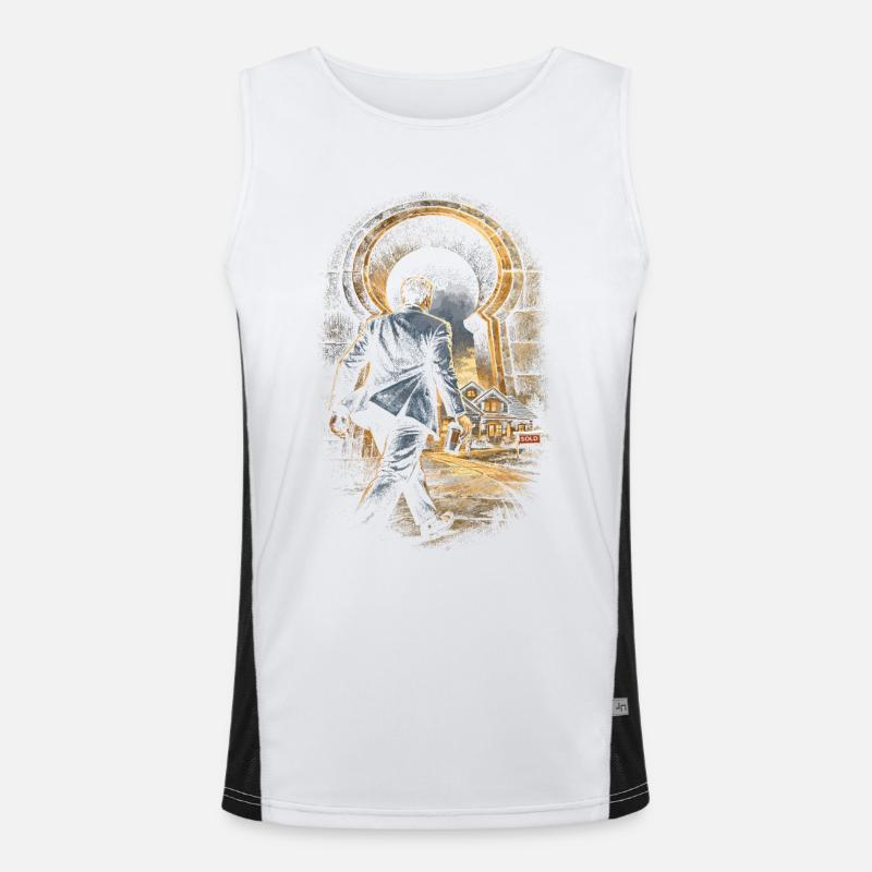 Real Estate Agent Broker Men's Functional Contrast Tank Top 