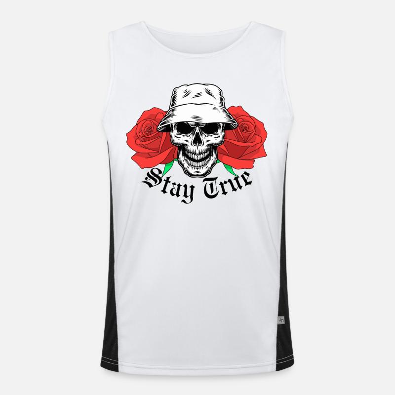 Reste True Skull Débardeur respirant contrasté Homme 