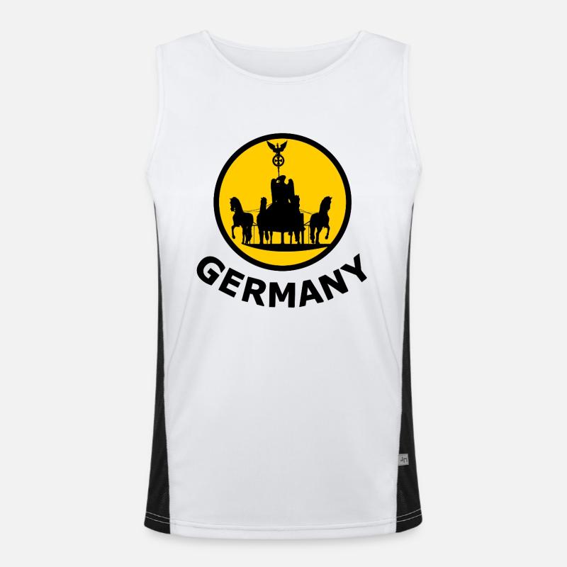 Berlin Sun Carriage Silhouette Men's Functional Contrast Tank Top 