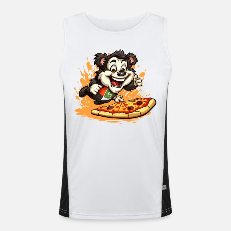 Pizza Panda Sprint Débardeur respirant contrasté Homme 