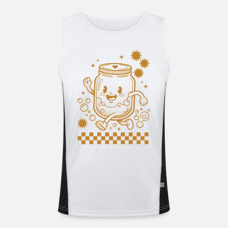 Sourdough Bread Baking Baker Sourdough Starter Jar Funktionelles Kontrast-Tank Top für Männer 