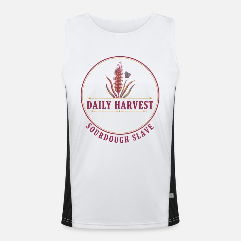 Sauerteigbrot Backen Täglicher Ernte-Sauerteig Funktionelles Kontrast-Tank Top für Männer 