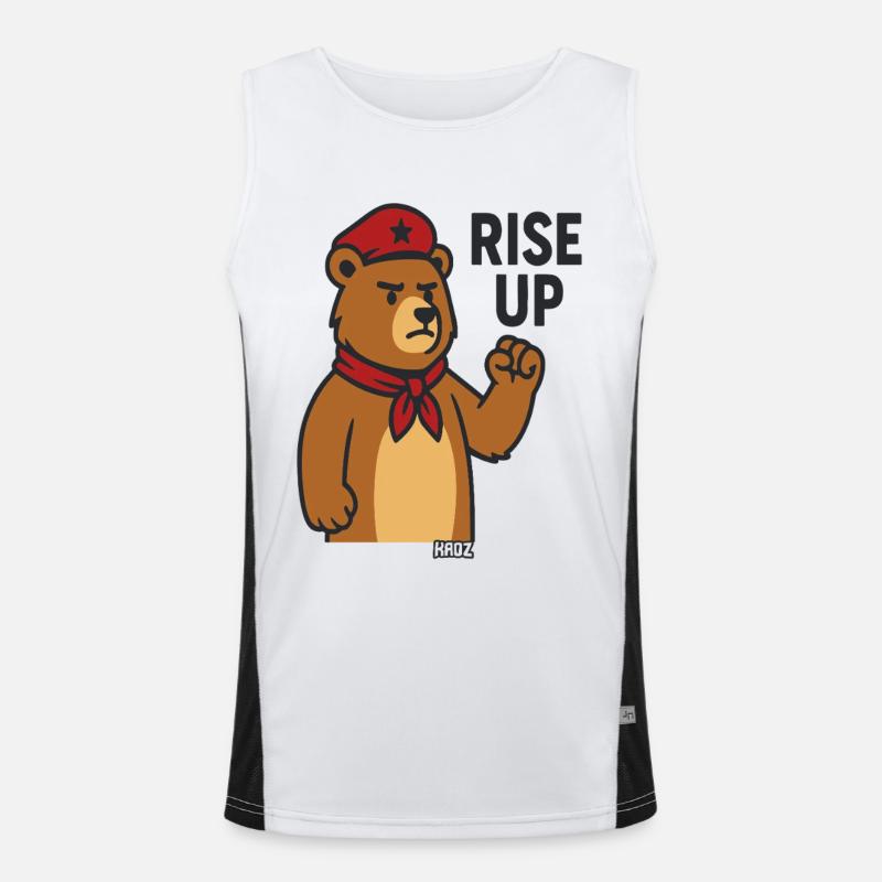 Bear Hero Rally Tee Débardeur respirant contrasté Homme 