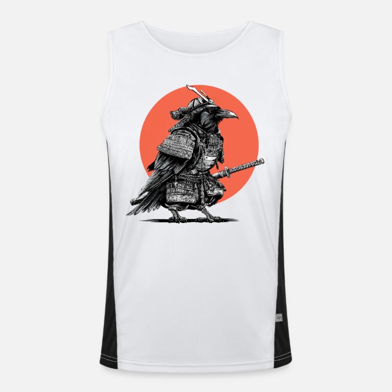 Corbeau Samouraï en armure Débardeur respirant contrasté Homme 