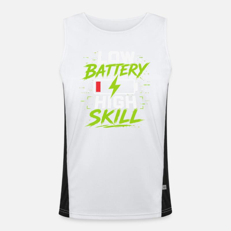 Niedrige Batterie Hohe Skill Funktionelles Kontrast-Tank Top für Männer
