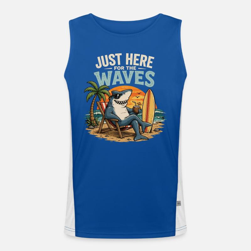 Juste là pour les vagues Débardeur respirant contrasté Homme 