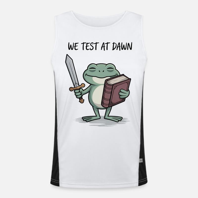 Froschritter Morgenröte Funktionelles Kontrast-Tank Top für Männer 
