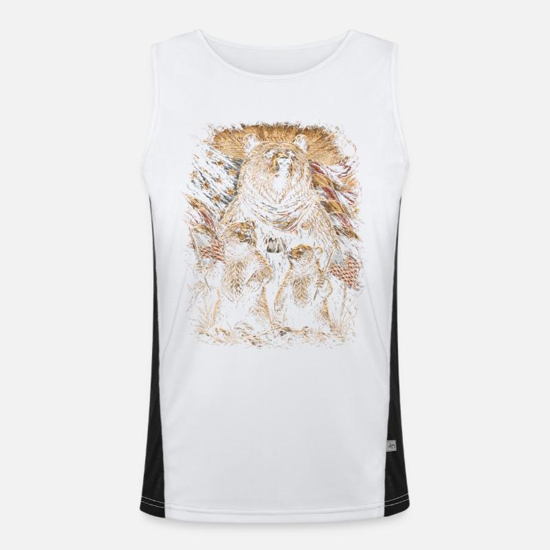 Veterans Day for Democrats Men's Functional Contrast Tank Top 