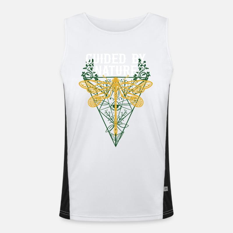 Libelle Libellen Guided By Nature Funktionelles Kontrast-Tank Top für Männer 