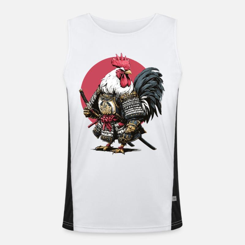 Armure samouraï coq Débardeur respirant contrasté Homme 