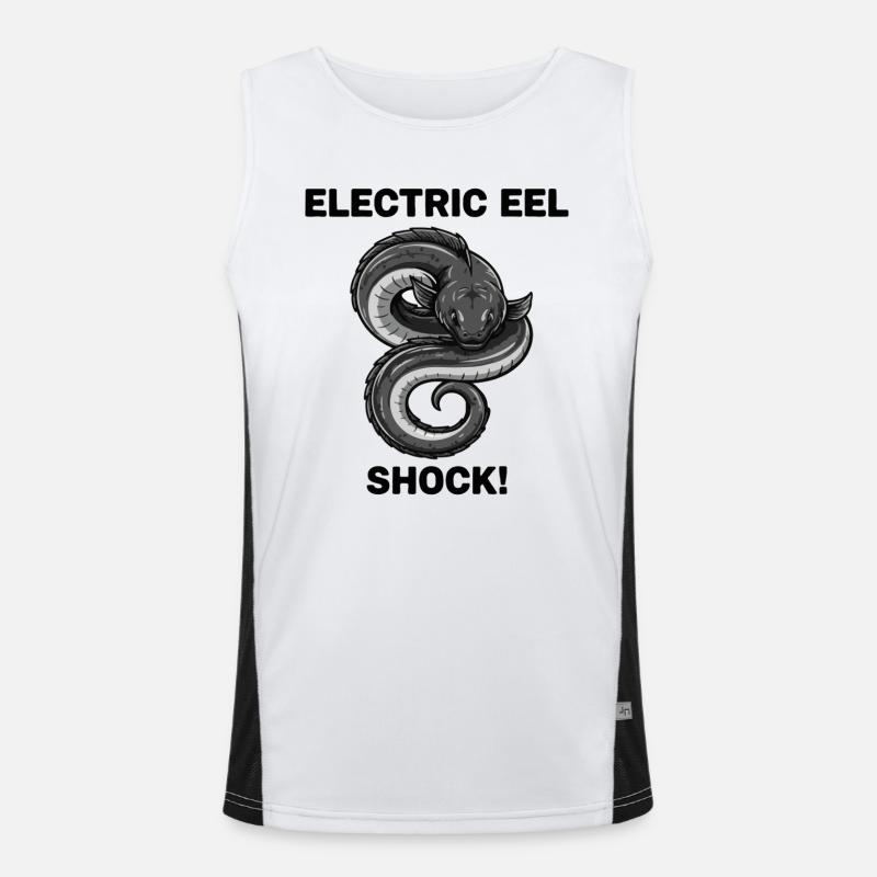 Electric Eel Shock Eel - Men's Functional Contrast Tank Top  - white/black