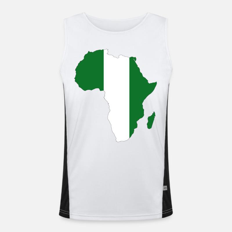 Niger Flagge Afrika Funktionelles Kontrast-Tank Top für Männer 