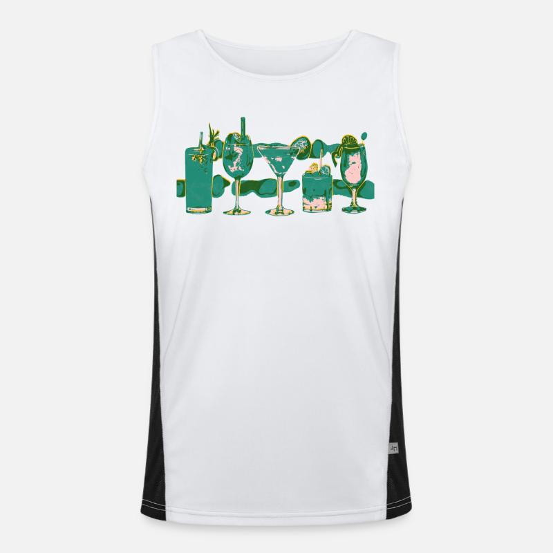 COCKTAILS Men's Functional Contrast Tank Top 