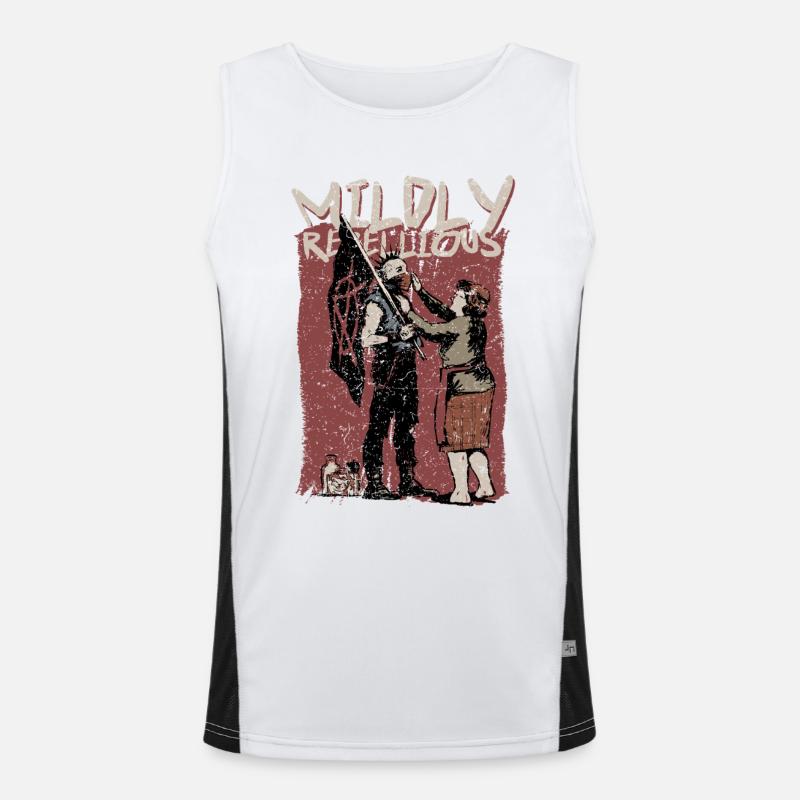 Punk For A Day Midly Rebellious Funktionelles Kontrast-Tank Top für Männer 