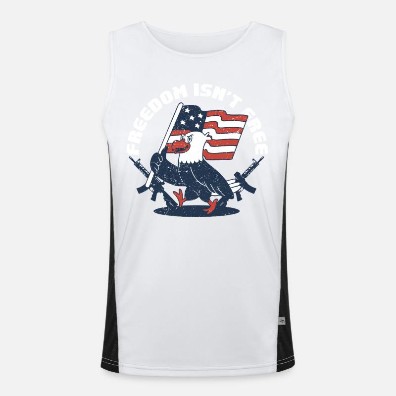 Veterans Day for Republicans Men's Functional Contrast Tank Top 