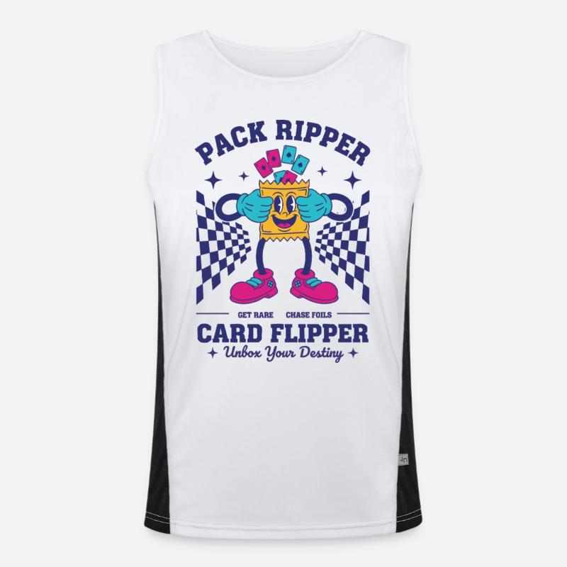 Pack Ripper Card Flipper Unbox Your Destiny Men's Functional Contrast Tank Top 