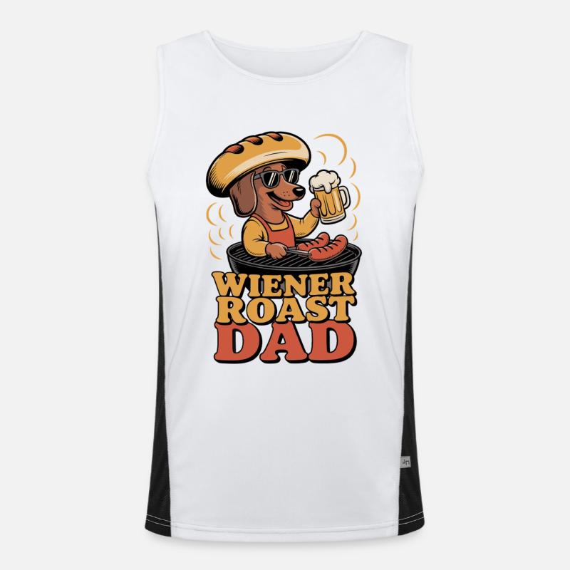 Viennese Roast Dad Men's Functional Contrast Tank Top 