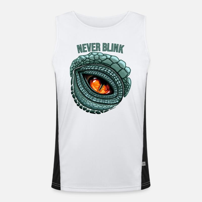 Primal Predator Eye - NEVER BLINK Men's Functional Contrast Tank Top 