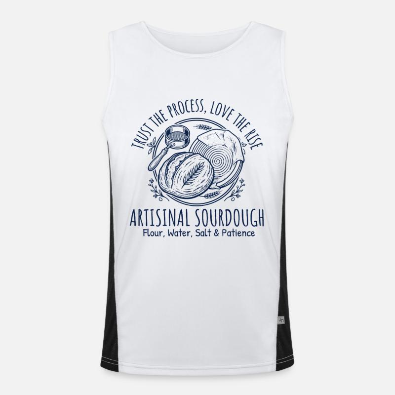 Sourdough Retro Bread Baking – Hobby Baker Men's Functional Contrast Tank Top 