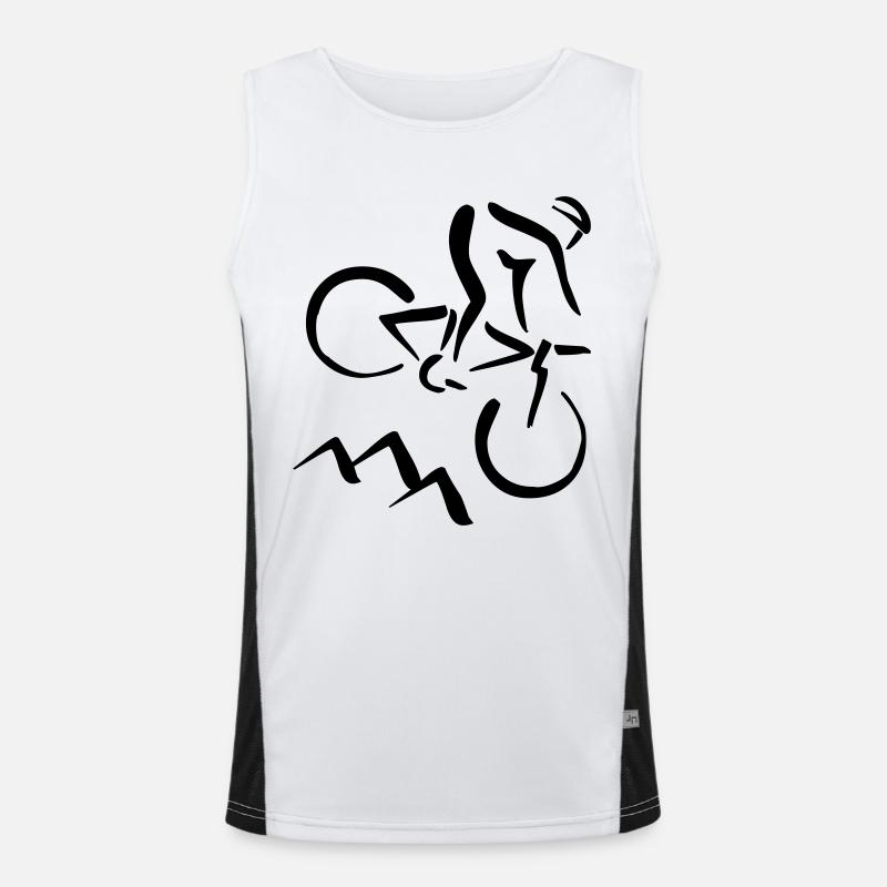 Biker Débardeur respirant contrasté Homme 