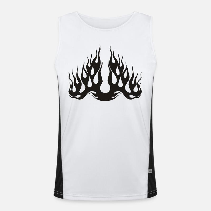 Flame Men's Functional Contrast Tank Top 